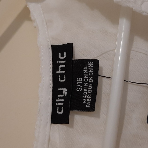 CITY CHIC PLAYSUIT LACE VIBE WOMEN WHITE  ROMPER JUMPSUIT SIZE S/16 NEW - Picture 2 of 14